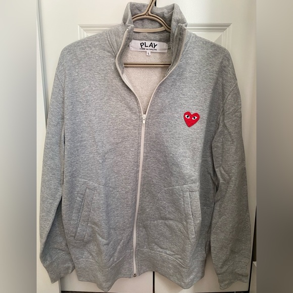 CDG Play sweatshirt coat. Size L. - Picture 1 of 2